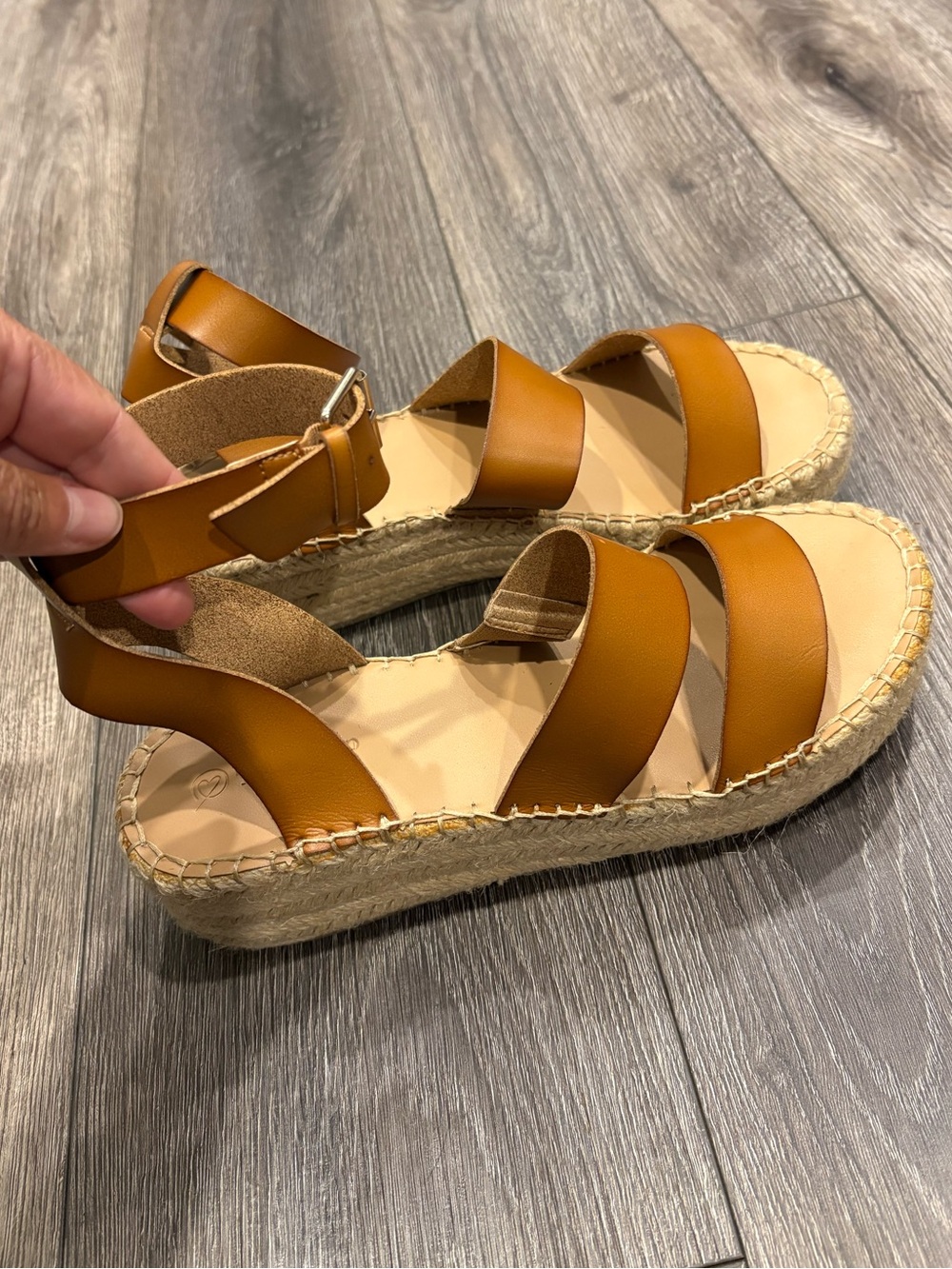 Women's Tan Espadrille Platform Sandals - Stylish Summer Comfort